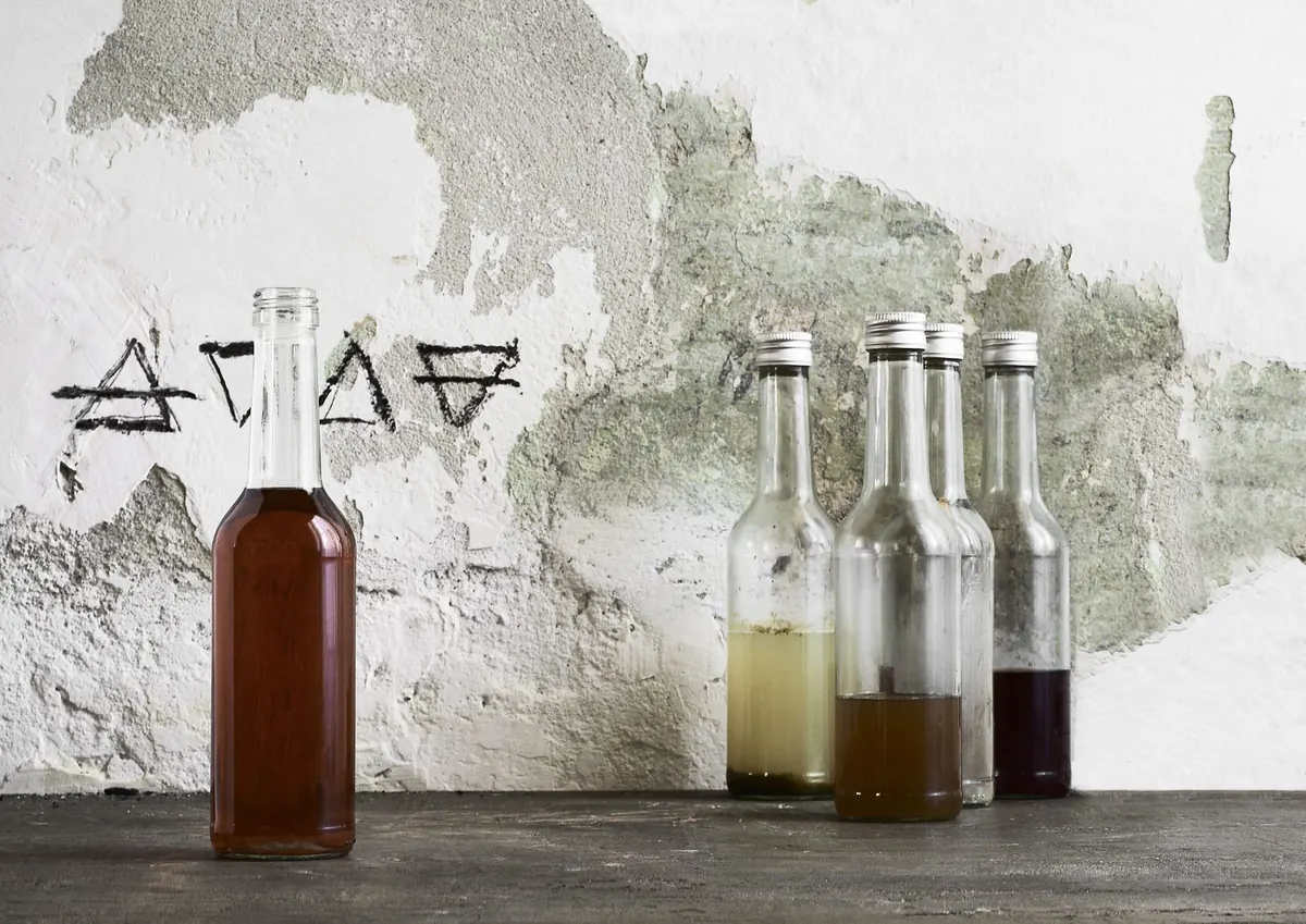 Miele fermentato, alcolato di vodka e Aegle marmelos essiccato, vermouth rosso, acqua tonica Wooding Lab